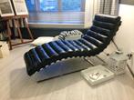 Flamant MASON, lounger, zwart, vintage, leer, Ophalen, Eenpersoons, Zo goed als nieuw, Minder dan 150 cm