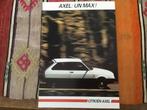 autofolder citroen Axel frans  1985, Ophalen of Verzenden, Citroën