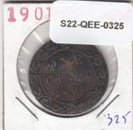 S22-QEE-0325 Canada 1 Cent FI/VF 1901 KM7, Postzegels en Munten, Munten | Amerika, Losse munt, Verzenden, Noord-Amerika