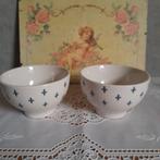 2 Gave spoelkommetjes kommetjes Franse lelie  NR 2, Huis en Inrichting, Keuken | Servies, Ophalen of Verzenden, Overige stijlen