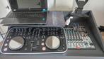 Complete karaoke muziek dj set met laptop en beamer speakers, Ophalen of Verzenden, Gebruikt, Overige merken