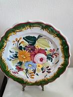 Castelli Wandbord - Handgeschilderd Bloemen Decor, Antiek en Kunst, Ophalen of Verzenden