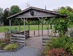 Overkapping hout inclusief bestrating, Tuin en Terras, Overkappingen, Ophalen, Gebruikt, Overige typen