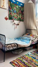Meegroeibed Minnen Ikea zwart, Ophalen, 70 tot 85 cm, Zo goed als nieuw, Lattenbodem