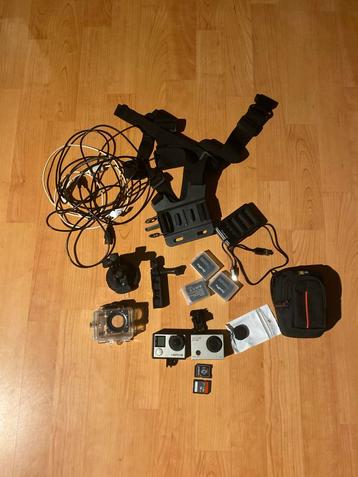 GoPro Hero 4 + Denver Wifi Cam + Accessoires beschikbaar voor biedingen