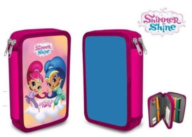 Shimmer en Shine 2-laags gevulde etui *NIEUW IN VERPAKKING*, Diversen, Schoolbenodigdheden, Nieuw, Ophalen of Verzenden