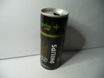 Philips drinkblikje met batterijopdruk, Verzenden kan ook, Verzamelen, Blikken, Ophalen, Gebruikt, Frisdrank, Overige merken