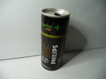 Philips drinkblikje met batterijopdruk, Verzenden kan ook beschikbaar voor biedingen