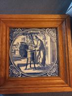 Delfsblauw tegel in lijst, Antiek en Kunst, Antiek | Wandborden en Tegels, Ophalen