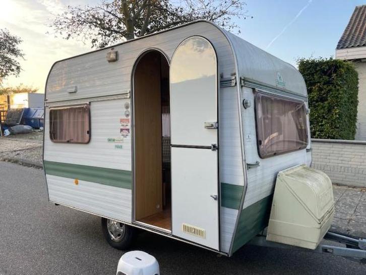 Chateau Touring 320 1979; 2xtreinzit voortent; knappe retro, Caravans en Kamperen, Caravans, Bedrijf, tot en met 3, 500 - 750 kg