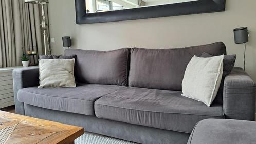 3 zits bank en voetenbak, Huis en Inrichting, Banken | Bankstellen, Zo goed als nieuw, 200 tot 250 cm, 75 tot 100 cm, Ophalen