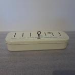 Brabantia spaarpot  + sleutel, Ophalen of Verzenden, Gebruikt, Metaal of Blik, Overige thema's