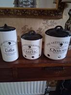 Artisan Kitchen Voorraadpotten - Koffie, Knoflook, Uien, Huis en Inrichting, Keuken | Keukenbenodigdheden, Ophalen of Verzenden