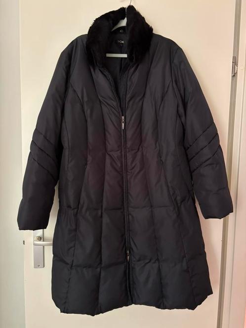 Be One dames donsjas met konijnenbont kraag, maat 44, Kleding | Dames, Jassen | Winter, Zo goed als nieuw, Maat 42/44 (L), Zwart
