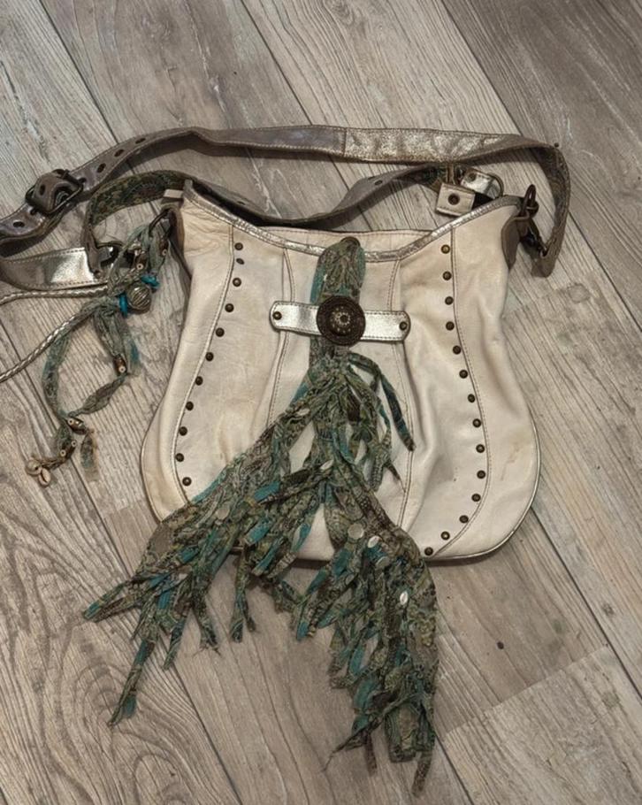 PH&T schoudertas, Sieraden, Tassen en Uiterlijk, Tassen | Damestassen, Zo goed als nieuw, Schoudertasje, Bruin, Ophalen of Verzenden