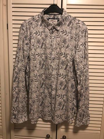 Nieuw! Heren blouse XL wit/blauw lange mouwen beschikbaar voor biedingen