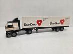 Tekno Scania 142 containeroplegger Overbeek/Scandutch, Hobby en Vrije tijd, Modelauto's | 1:50, ., Zo goed als nieuw, ., Ophalen of Verzenden