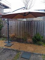 Zweefparasol met voet en tegels, Ophalen