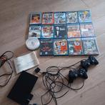 Sony Playstation 2 met 2 controllers, Spelcomputers en Games, Met 2 controllers, Gebruikt, Ophalen of Verzenden, Met games