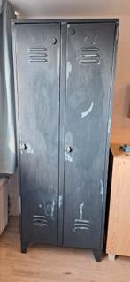 Stoere kledingkast voor kinderen, locker, kast jongens, Ophalen, Gebruikt, 50 tot 100 cm, 150 tot 200 cm