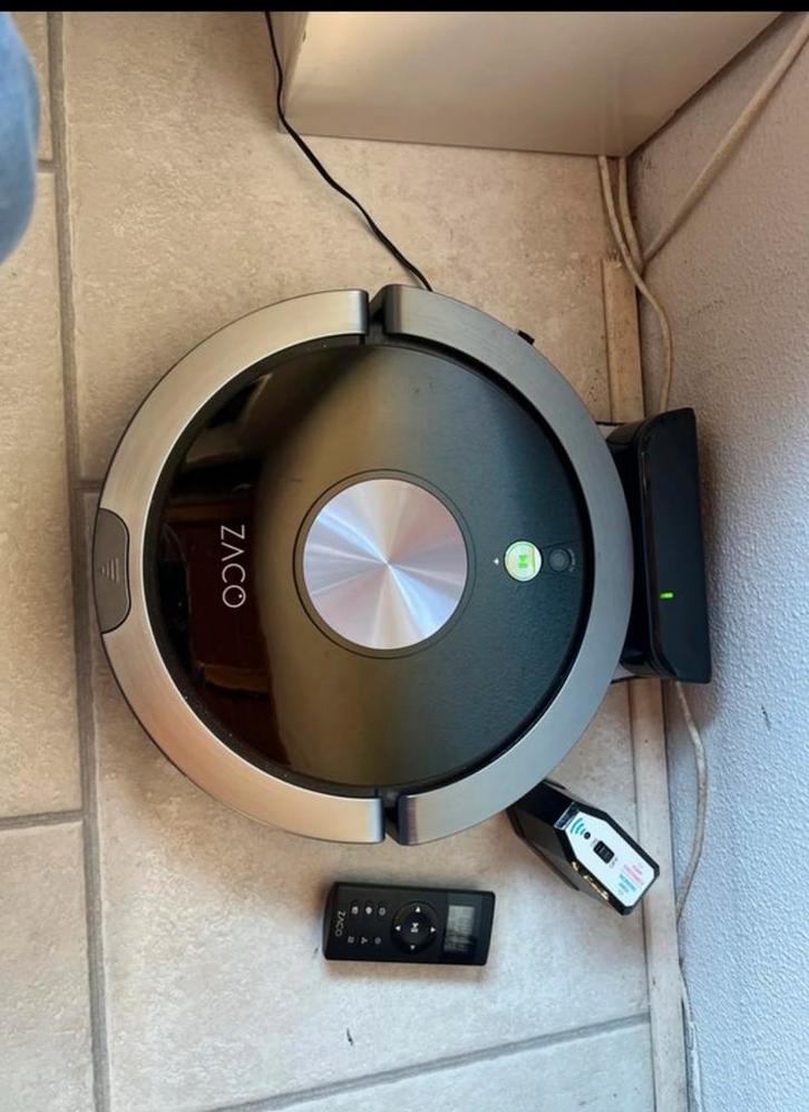 Robotstofzuiger & Dweil - ZACCO, Witgoed en Apparatuur, Stofzuigers, Gebruikt, Robotstofzuiger, Minder dan 1200 watt, Reservoir