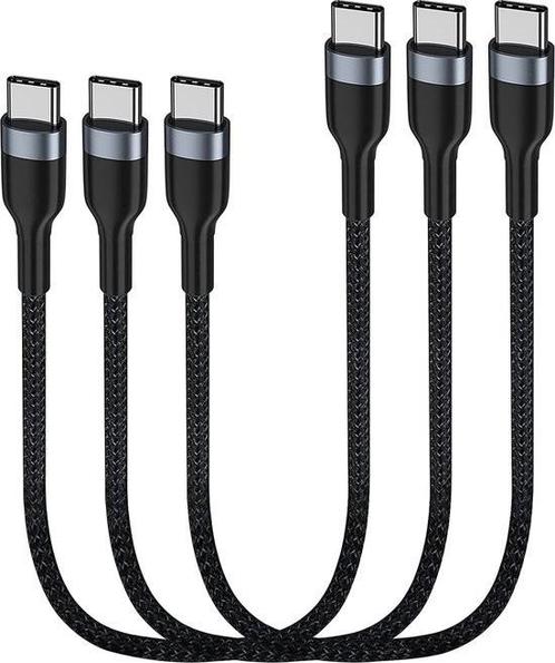 Samsung USB C-naar-C kabel 30 cm. 2 stuks, Telecommunicatie, Mobiele telefoons | Telefoon-opladers, Zo goed als nieuw, Samsung