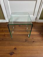 Glazen Bijzettafel Nachtkastje Angelo Cortesi voor Fiam, Ophalen of Verzenden