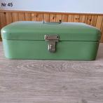 EMAILLE RESEDA GROENE BROODTROMMEL., Ophalen of Verzenden