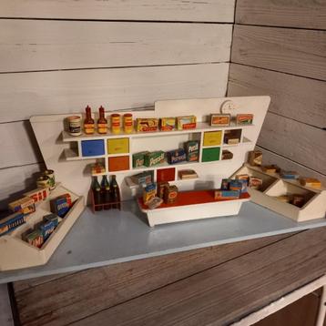Miniatuur Kruidenierswinkel, met veel producten. beschikbaar voor biedingen