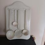 Lepelrek, wit emaille, vintage, Antiek en Kunst, Antiek | Emaille, Ophalen of Verzenden