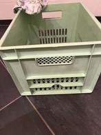 Groene Fietskrat + Zadelhoes - Gebruikt, Ophalen, Gebruikt, Minder dan 35 cm, Minder dan 50 cm