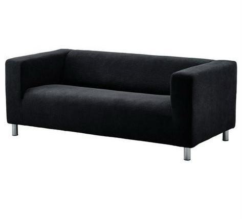 Ikea Klippan Bank - Zwart, Huis en Inrichting, Banken | Bankstellen, Gebruikt, Rechte bank, Tweepersoons, 150 tot 200 cm, 75 tot 100 cm