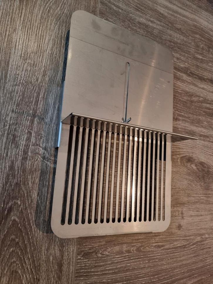 Rvs Verstelbare scheidingswand voor de weber go anywhere WGA, Tuin en Terras, Houtskoolbarbecues, Nieuw, Ophalen of Verzenden