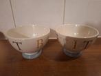 Twee bowls, spoelkommen Bon Appetit, Huis en Inrichting, Ophalen, Overige stijlen, Aardewerk, Schaal of Schalen