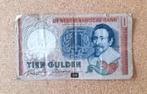 10 gulden biljet Hugo de Groot 1953 EGT040552, Postzegels en Munten, Ophalen of Verzenden, 10 gulden, Los biljet