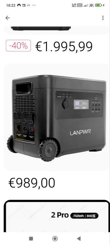 Powerstation 2500W. beschikbaar voor biedingen