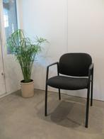 Stoel zwart wollen stof, Ophalen of Verzenden, Zo goed als nieuw, Zwart, Metaal