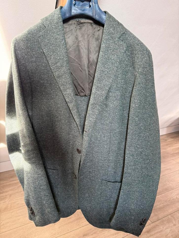Formicola per Oger blazer 48, Kleding | Heren, Kostuums en Colberts, Zo goed als nieuw, Maat 48/50 (M), Groen, Ophalen of Verzenden