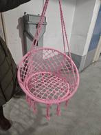 Leuke roze hangstoel, Ophalen of Verzenden, Zo goed als nieuw, Eenpersoons, Binnen