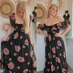 Vintage 70s Vera Mont maxi jurk romy Boomsma visionary, Vera Mont, Ophalen of Verzenden, Zo goed als nieuw, Onder de knie