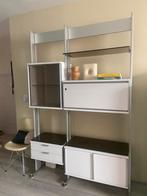 Vintage Modulaire Kast met Spiegel, Ophalen, Gebruikt, Minder dan 150 cm, Metaal