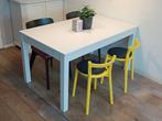 Mooie Ikea Bjursta eettafel, wit hout, uitschuifbaar, Ophalen