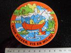 sticker nvvs voor visser, vis en milieu hengelsport vissen, Verzenden, Zo goed als nieuw, Bedrijf of Vereniging