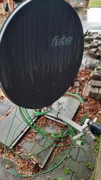 Fuba 100cm diameter, dubbele kop, Ophalen, Gebruikt, (Schotel)antenne, Overige merken