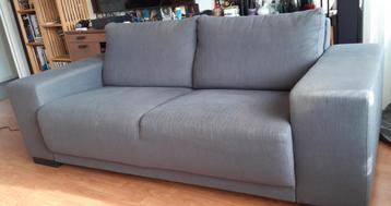 Bank met hocker grijs