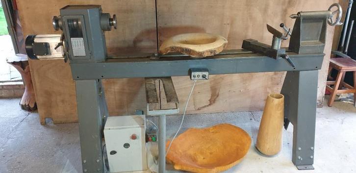 Houtdraaibank Wivamac DB 1200, Doe-het-zelf en Verbouw, Draaibanken, Gebruikt, Houtdraaibank, 1000 mm of meer, Ophalen