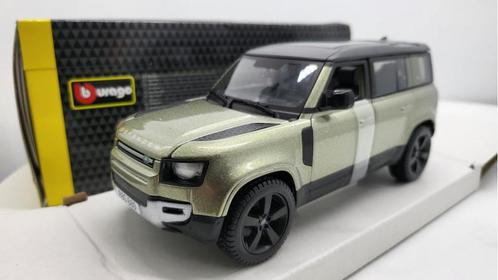 Land Rover Defender 110 Groen 2022, Hobby en Vrije tijd, Modelauto's | 1:24, Nieuw, Auto, Bburago, Ophalen