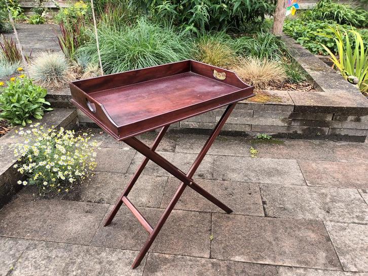 Butler tray/bijzettafel., Huis en Inrichting, Tafels | Sidetables, Zo goed als nieuw, 25 tot 50 cm, 50 tot 100 cm, Rechthoekig