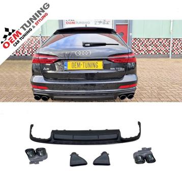 AUDI A6 S6 c8 Diffuser | mat zwart | 2018–2025 | voor sline  beschikbaar voor biedingen