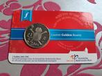 Laatste Gulden Leeuw 2001 in coincard, Ophalen of Verzenden, Koningin Beatrix, 1 gulden